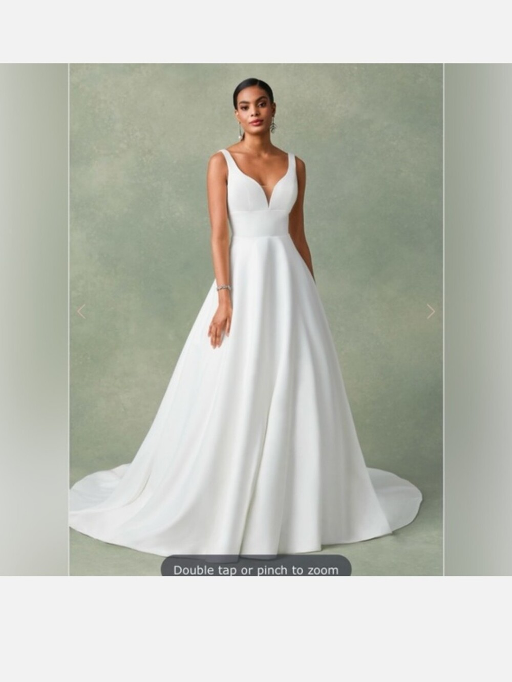 Justin Alexander Freeland Simple Elegant White A-Line Wedding Gown - Picture 15 of 16